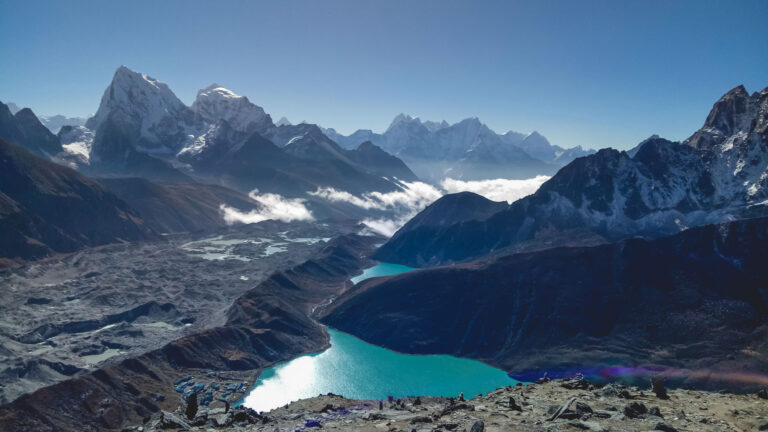 everest base camp trekking gletsjer